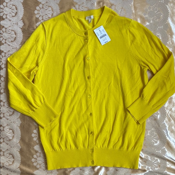 J. Crew Sweaters - J. Crew Bright Yellow Women's Cardigan